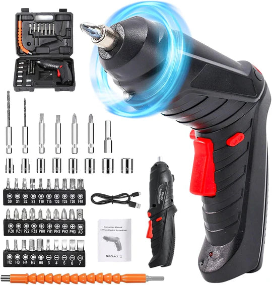 PowerTwist™ Taladro / Destornillador Flexible + Kit Herramientas