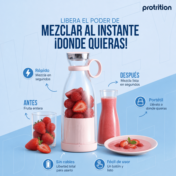 Licuadora Portatil - Mezcla al instante