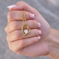 Rosa Eterna con Carta y Collar de Oro14k