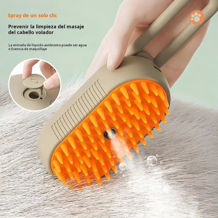 Cepillo Relajante de Vapor - Mascotas 3 en 1
