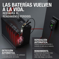 Cargador de bateria e inflador de llantas Inteligente - Autos y motos