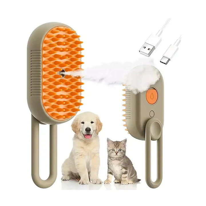 Cepillo Relajante de Vapor - Mascotas 3 en 1