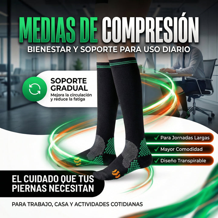 2X1 Medias de Compresión - Uso diario