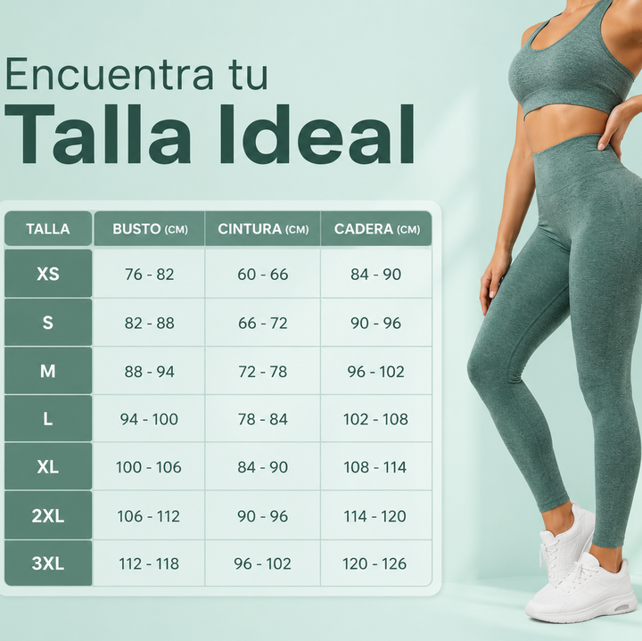 OFERTA 2X1 Set Deportivo 2 Piezas Top + Leggings